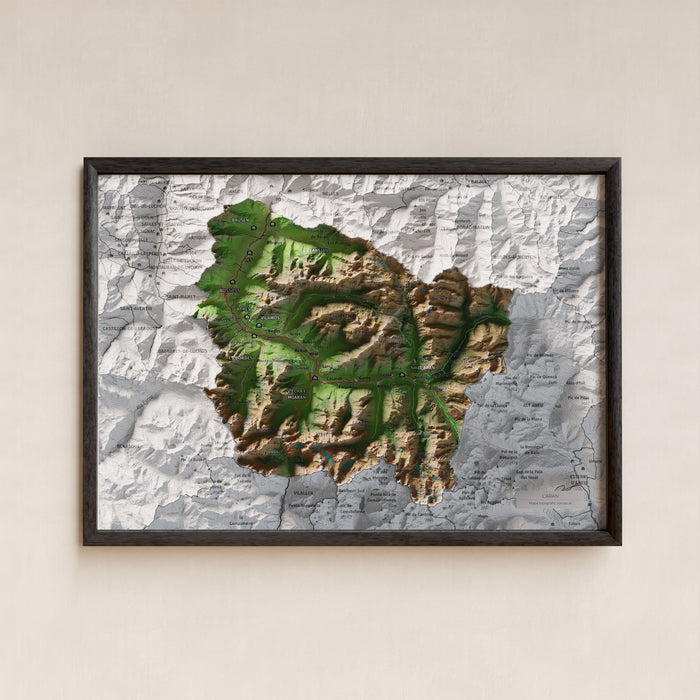 Comarcas de Cataluña con división municipal
