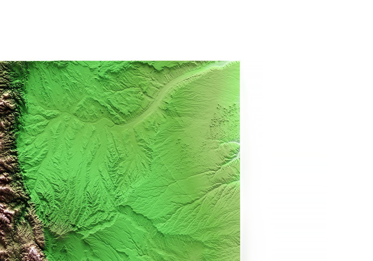 COLORADO. Mapa de relieve clásico.