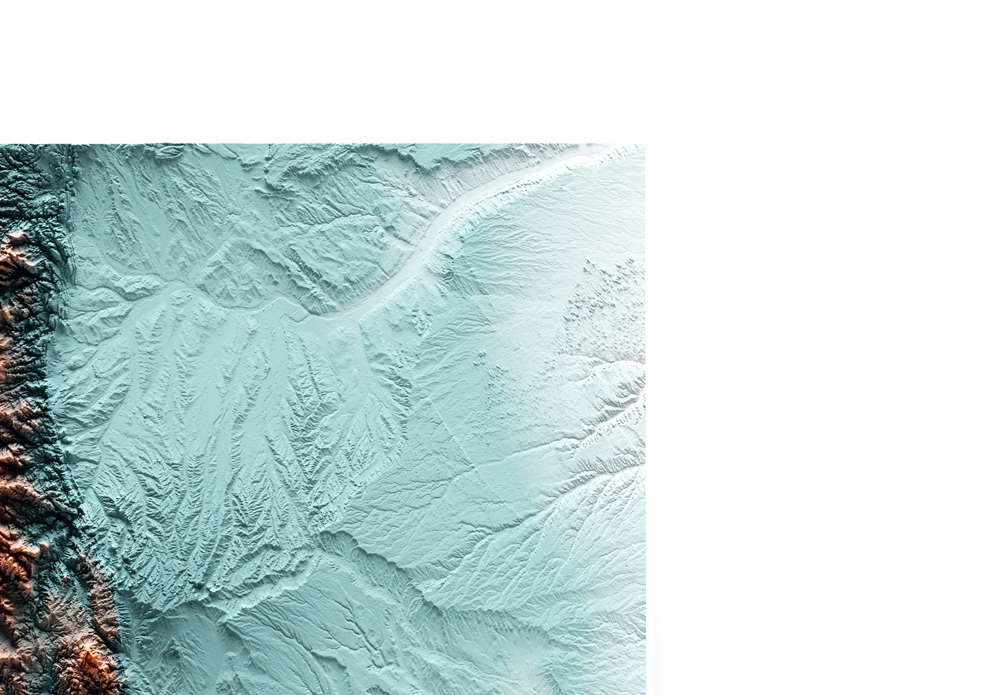 COLORADO. Mapa de relieve con contraste.