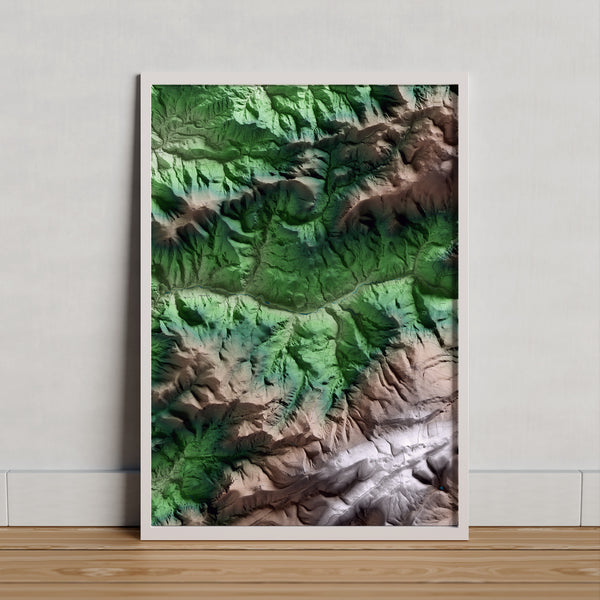 LA VANSA I FÓRNOLS. Mapa artístic del relleu local.