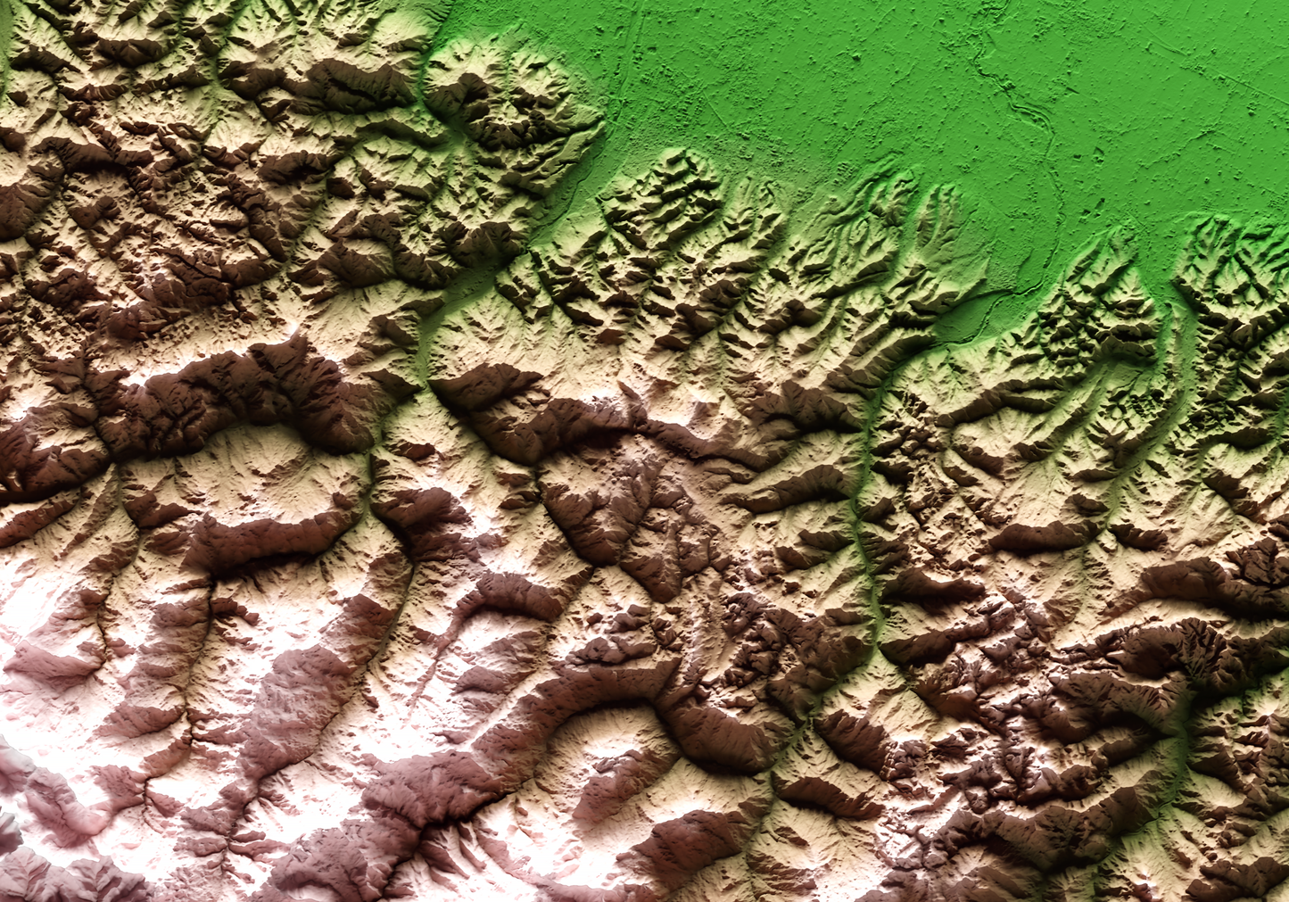 ALPES APUANOS. Mapa de relieve clásico.
