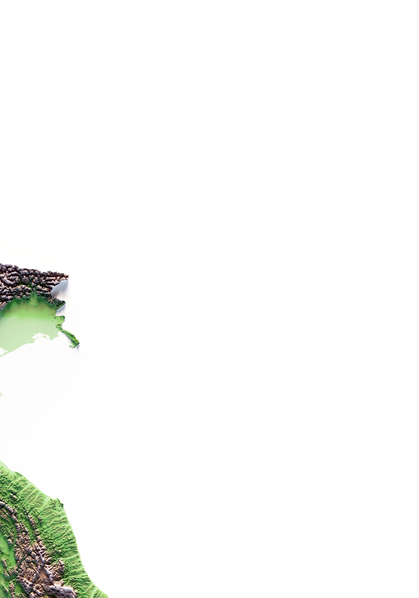 ITALIA. Mapa de relieve clásico.