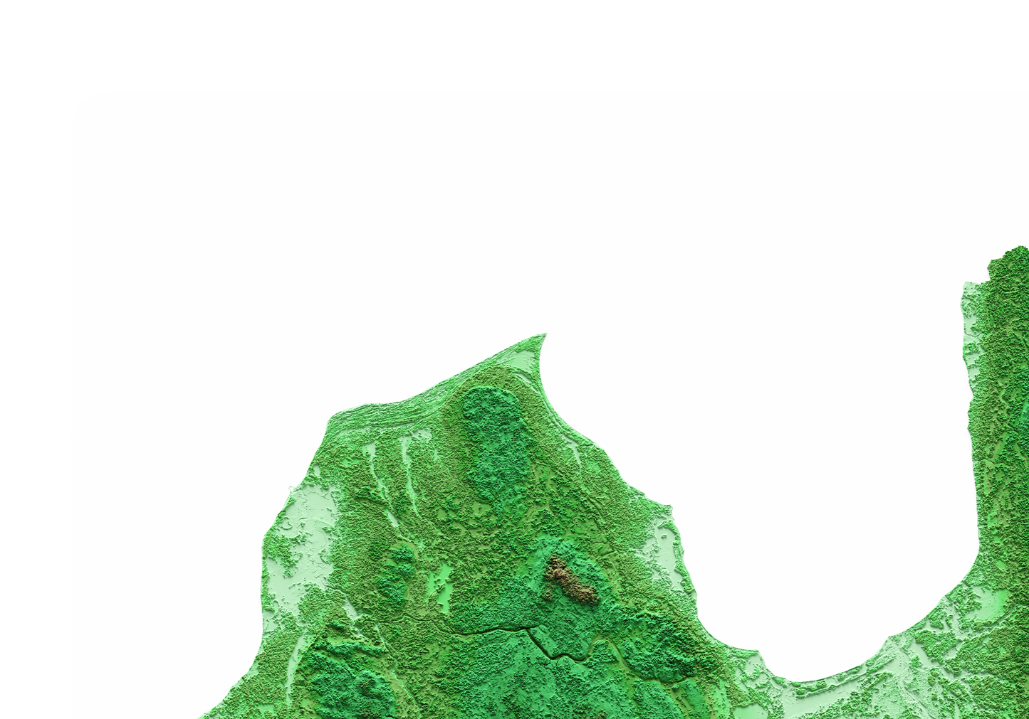 LETONIA. Mapa de relieve clásico.