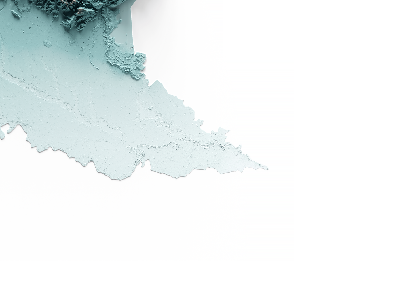 LOMBARDÍA. Mapa de relieve con contraste.