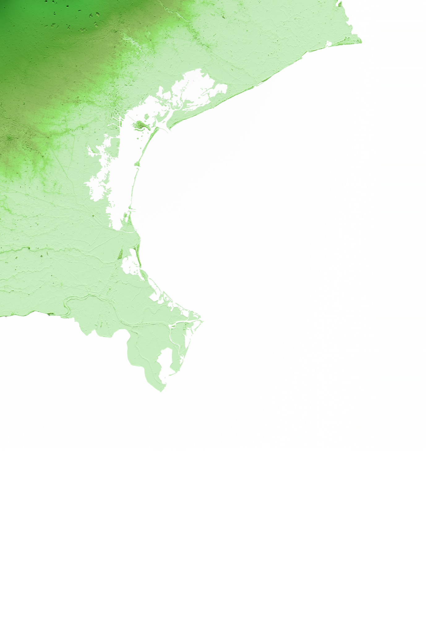 VÉNETO. Mapa de relieve clásico.