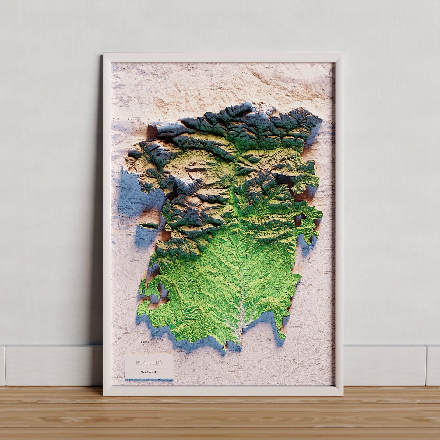 EL BERGUEDÀ. Mapa topográfico.