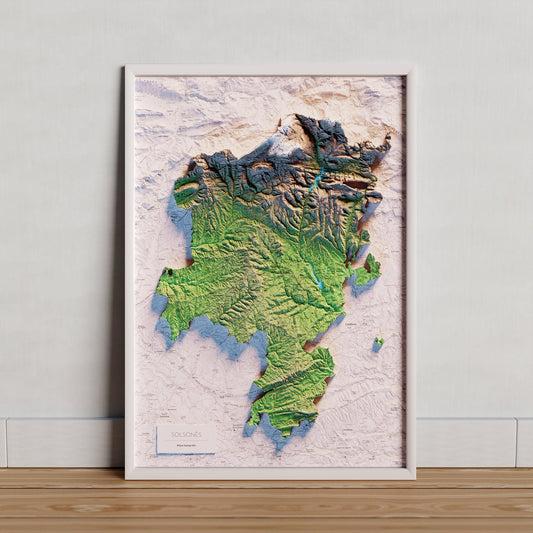 EL SOLSONÈS. Mapa topográfico.