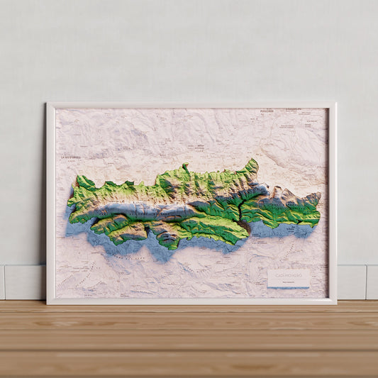 EL CADÍ-MOIXERÓ. Mapa topográfico.