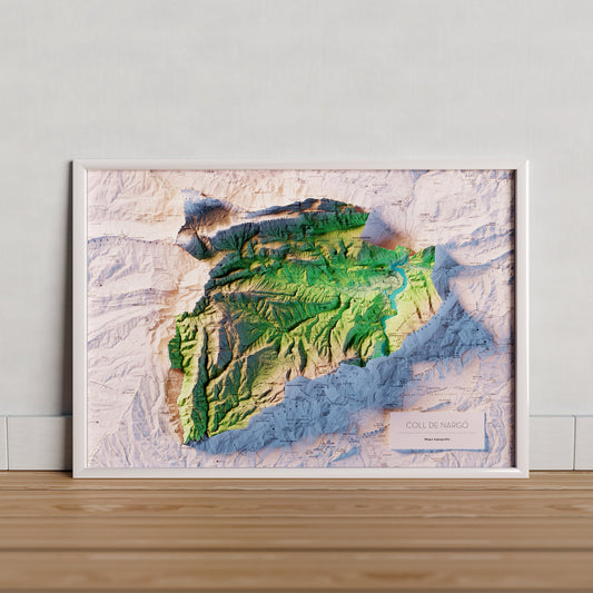 COLL DE NARGÓ. Mapa topográfico.