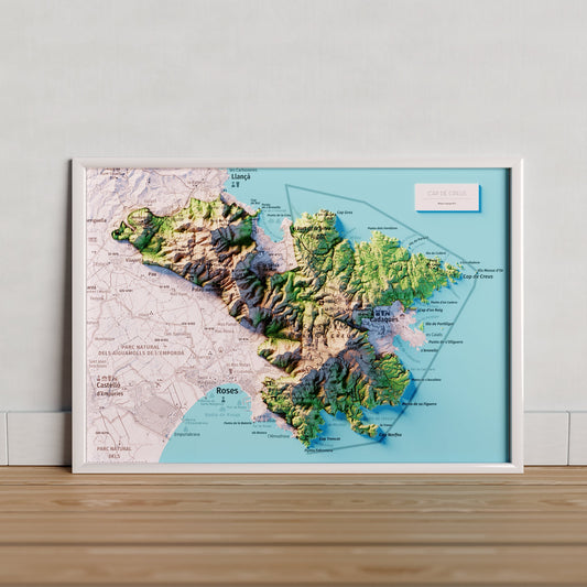 PARC NATURAL DEL CAP DE CREUS. Mapa topográfico.