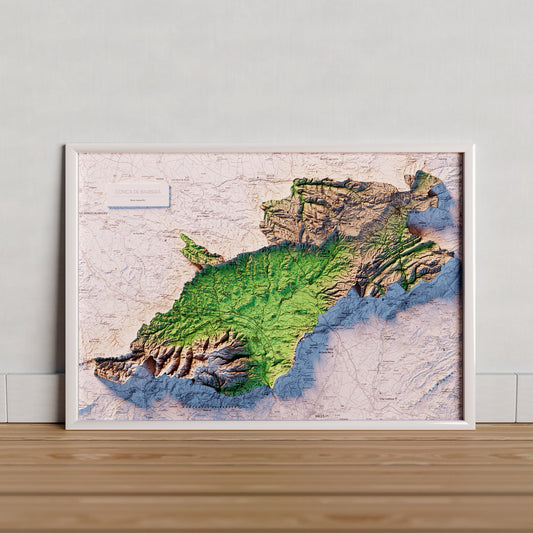 LA CONCA DE BARBERÀ. Mapa topográfico.