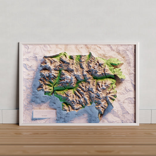 PARC NACIONAL D'AIGÜESTORTES I ESTANY DE SANT MAURICI. Mapa topográfico.