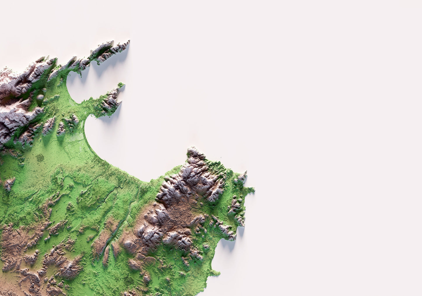 MALLORCA. Mapa de relleu.