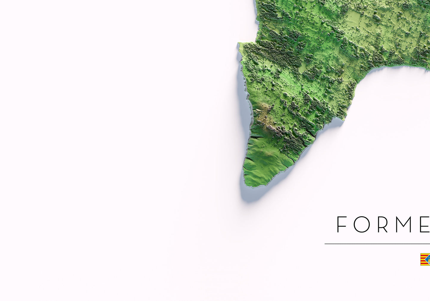 FORMENTERA. Mapa de relleu.