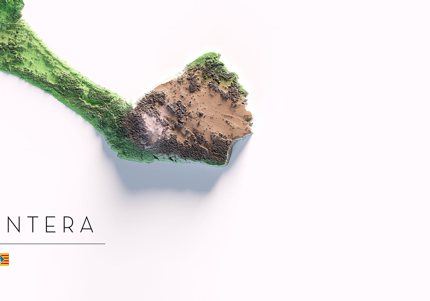 FORMENTERA. Mapa de relleu.