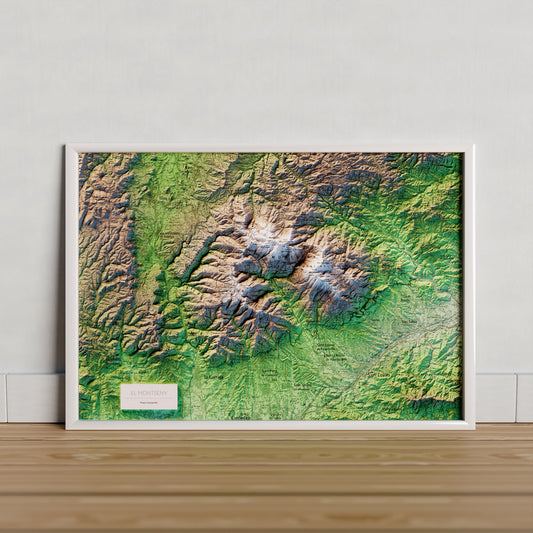 PARC NATURAL DEL MONTSENY. Mapa topográfico.