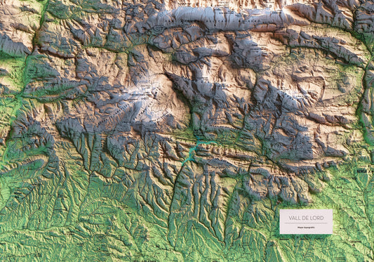 VALL DE LORD. Mapa topográfico.