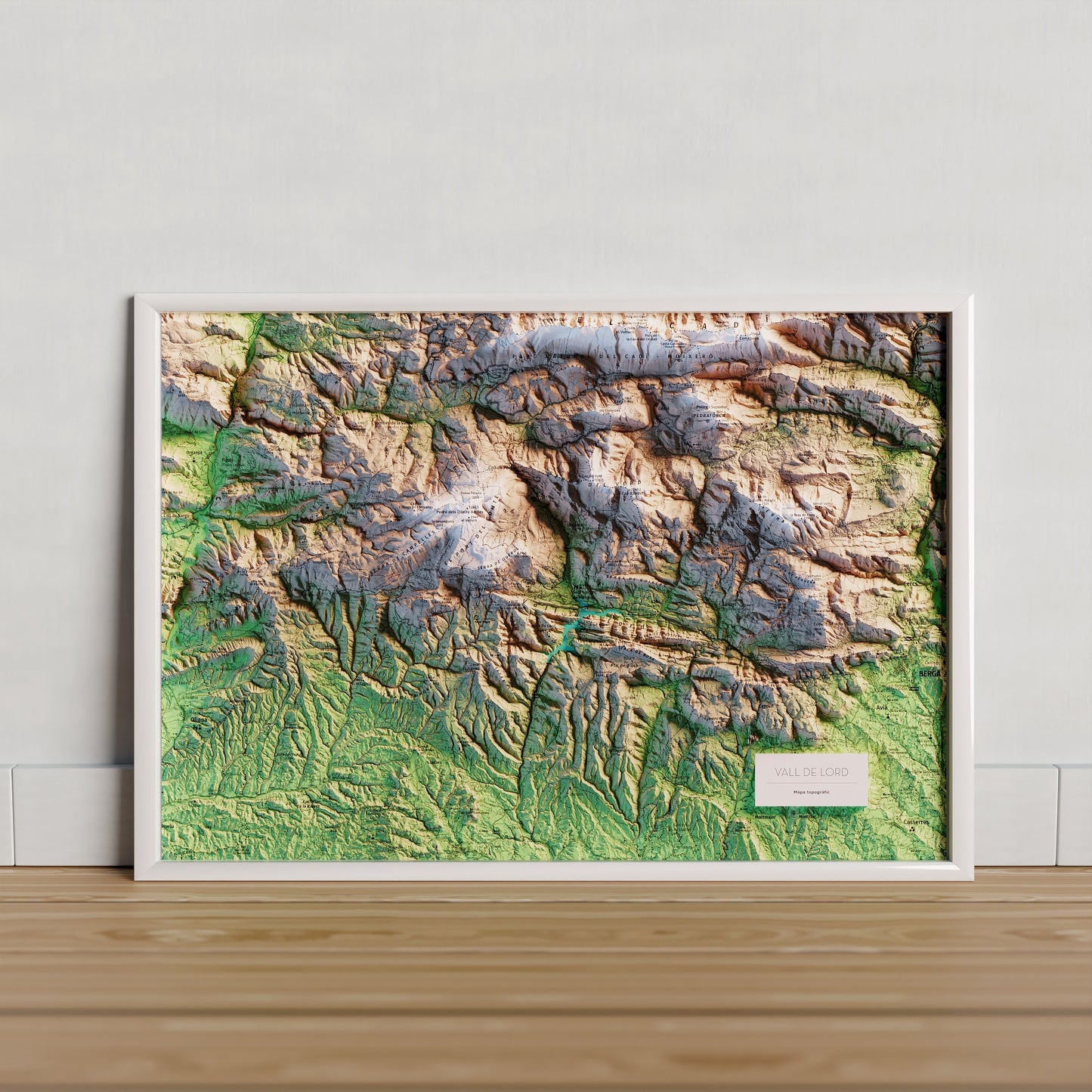 VALL DE LORD. Mapa topográfico.