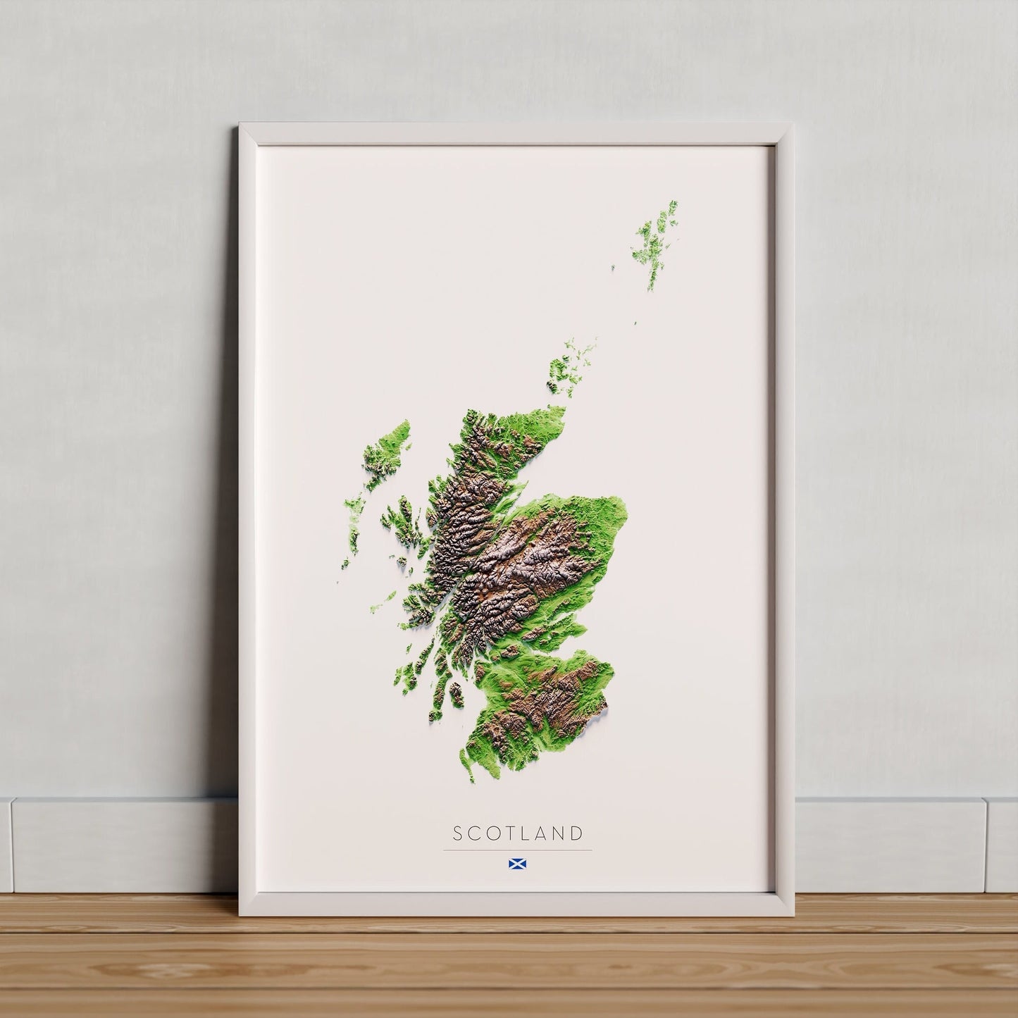 ESCÒCIA. Mapa de relleu.