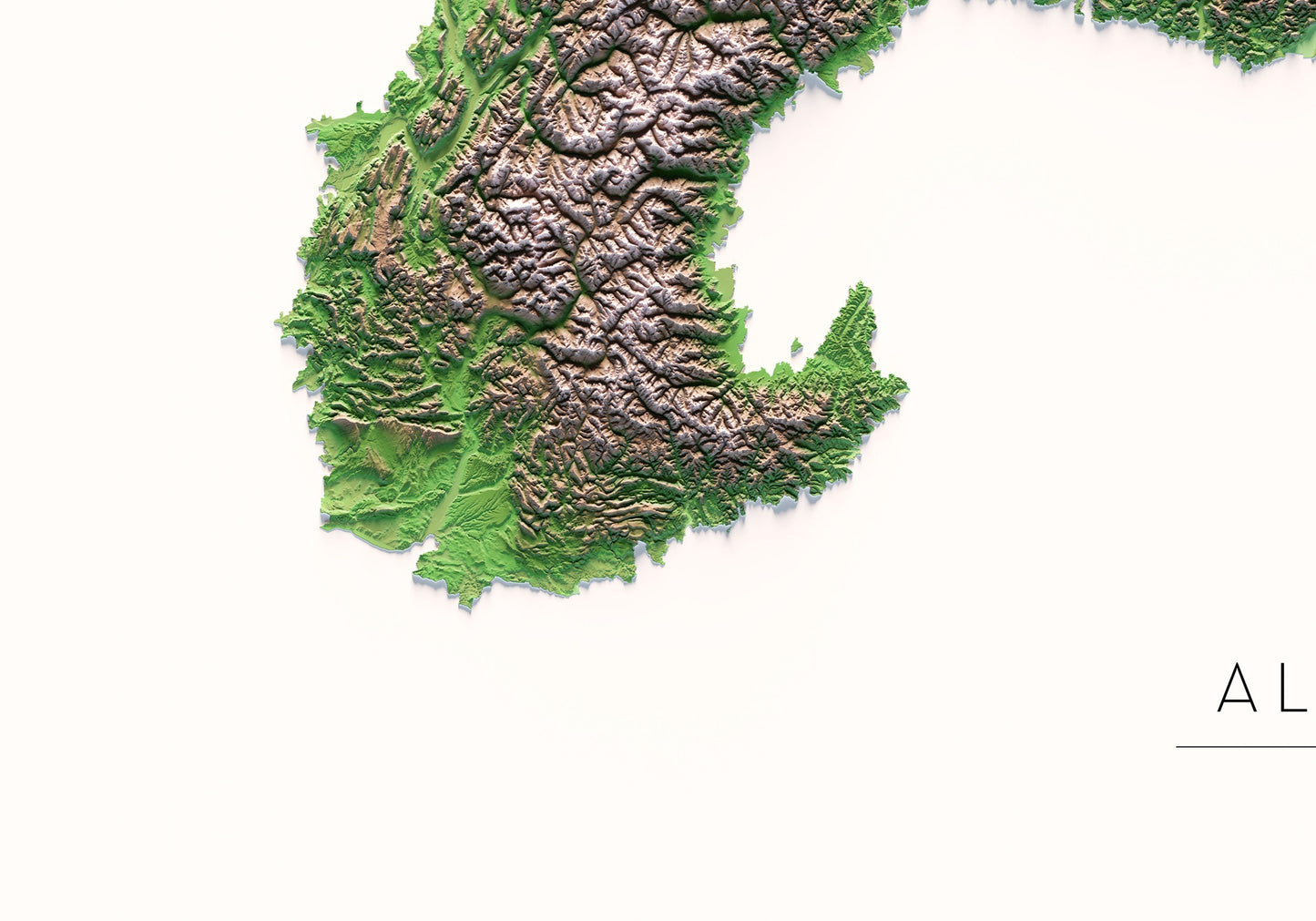 ELS ALPS. Mapa artístic.