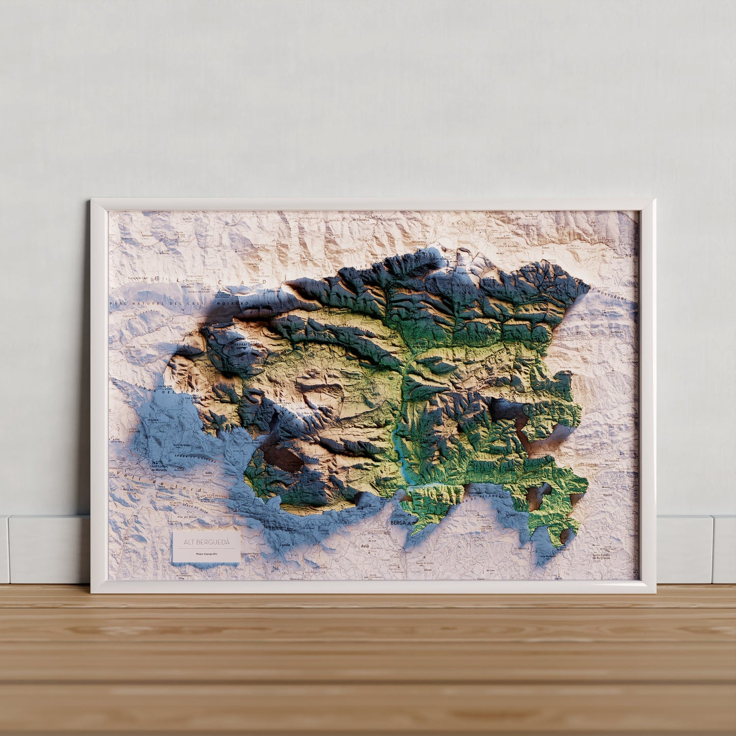 ALT BERGUEDÀ. Mapa topográfico.