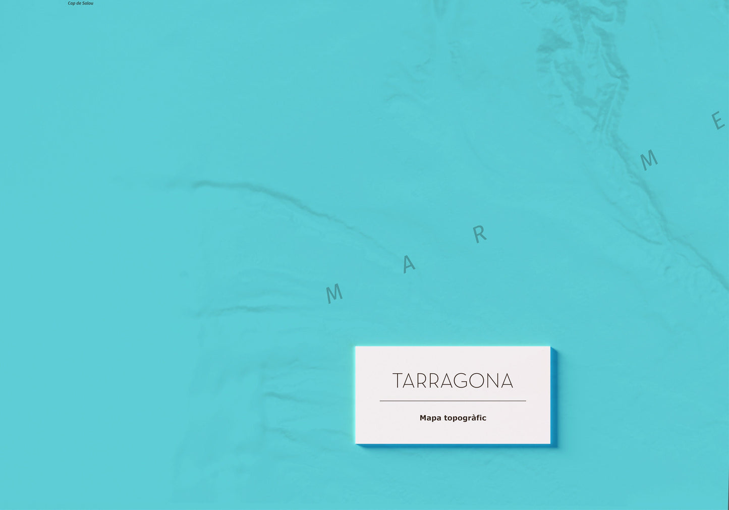 PROVÍNCIA DE TARRAGONA. Mapa topográfico.