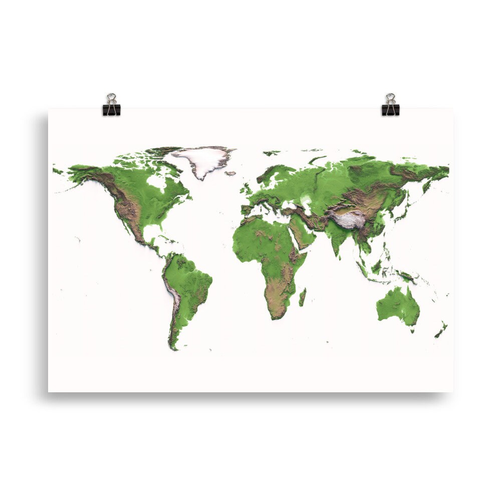 MAPAMUNDI. Mapa de relleu.