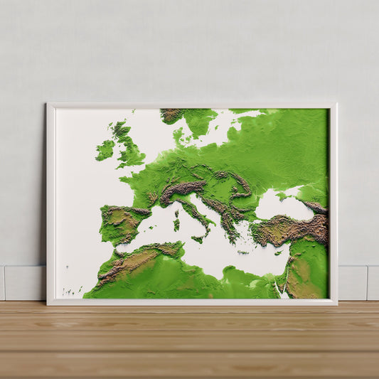 EL MEDITERRANI. Mapa de relleu.