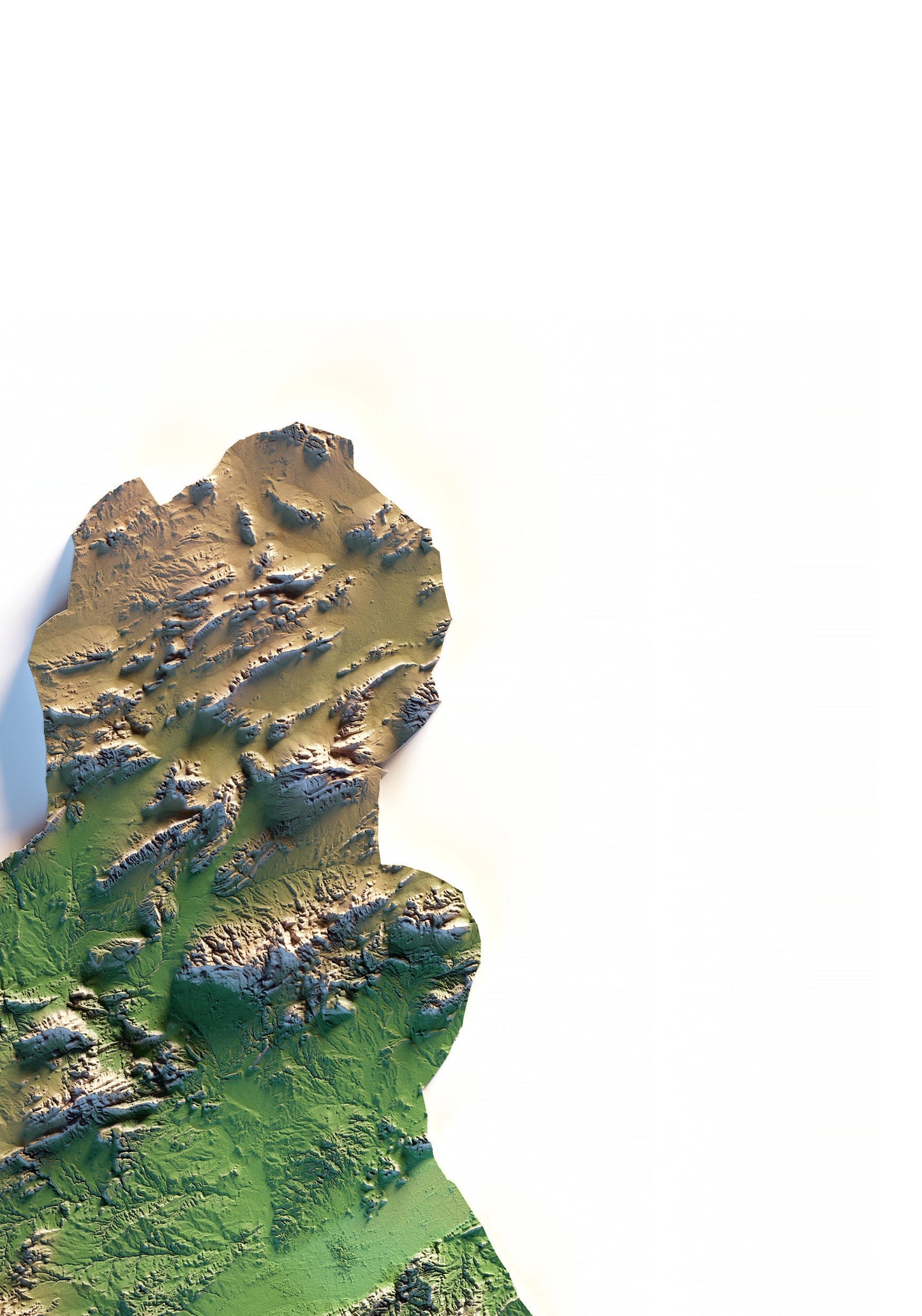 REGIÓN DE MURCIA. Mapa de relieve.