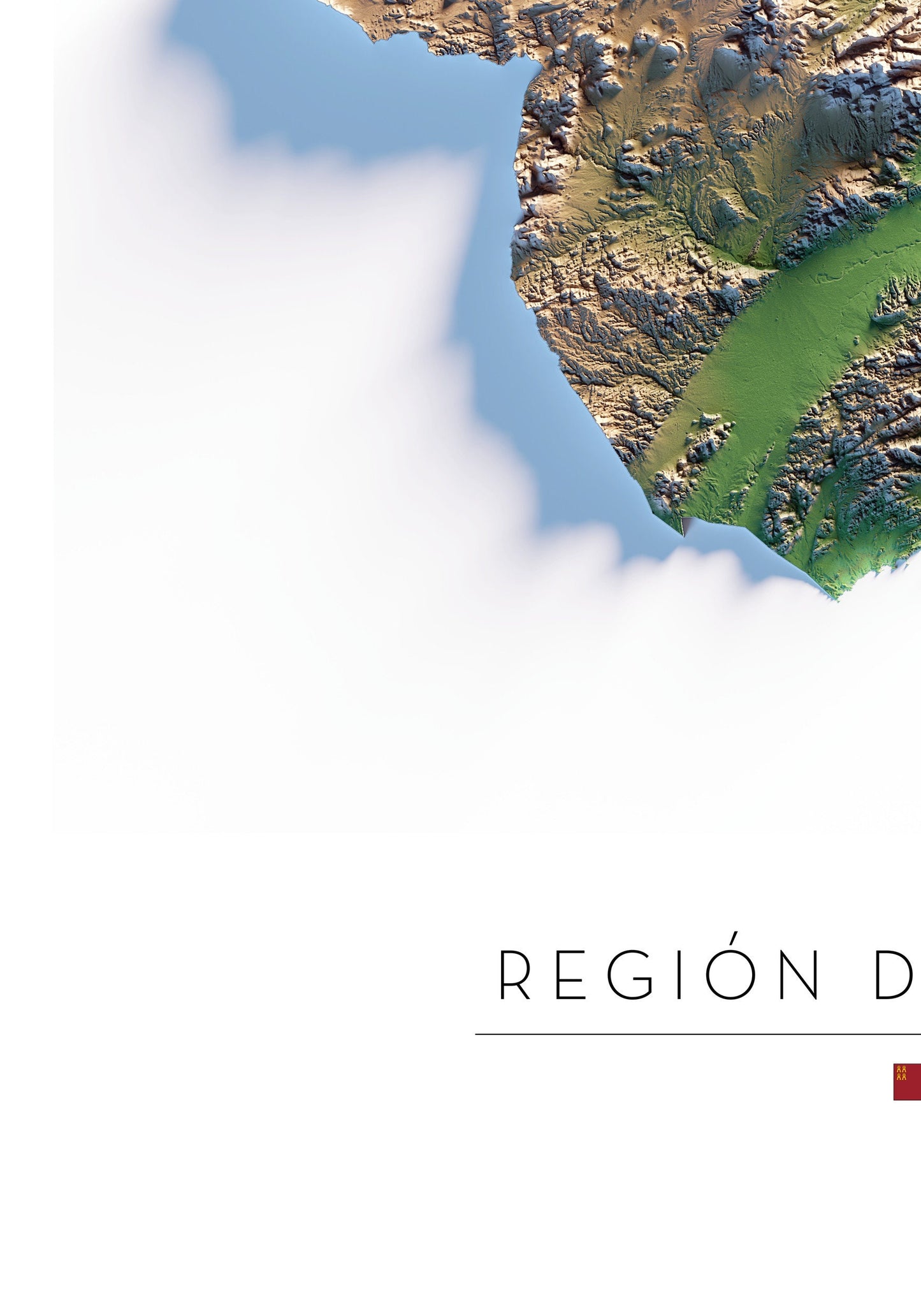 REGIÓN DE MURCIA. Mapa de relieve.