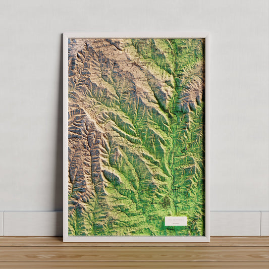 LA VALL DE MEROLA. Mapa topográfico.