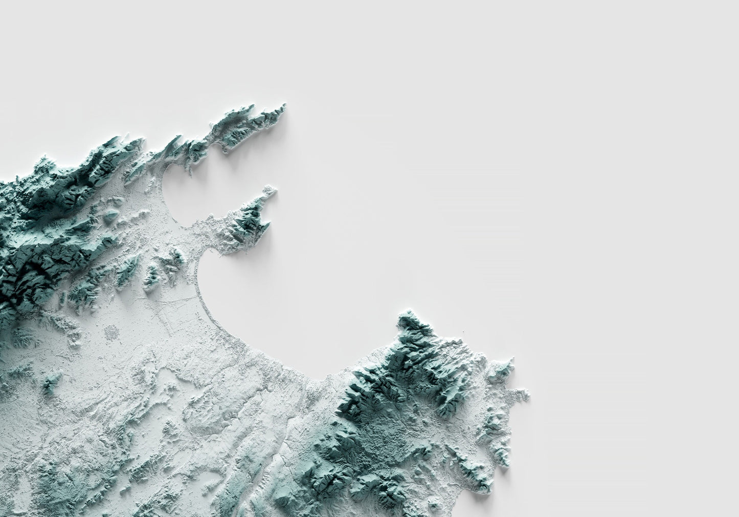 MALLORCA. Mapa de relleu. Mapa artístic en un color.