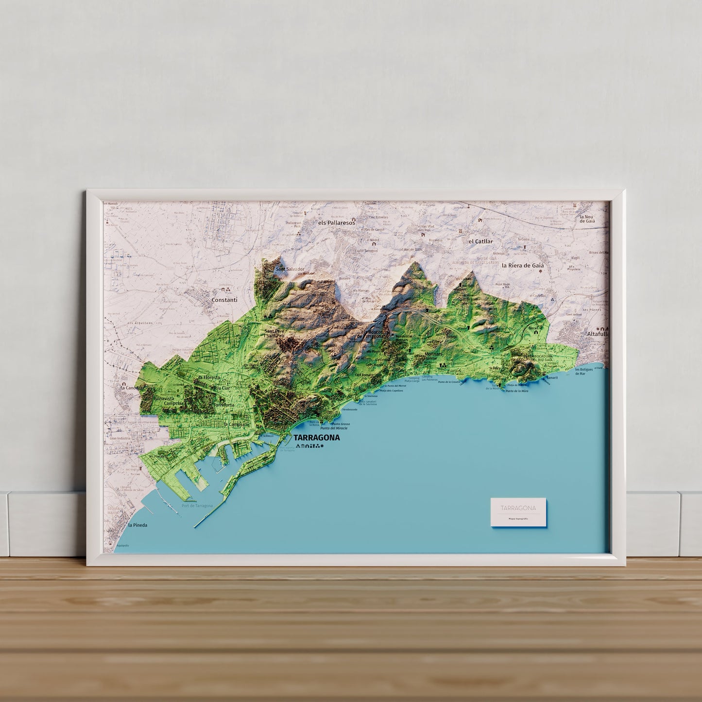 CIUTAT DE TARRAGONA. Mapa topográfico.