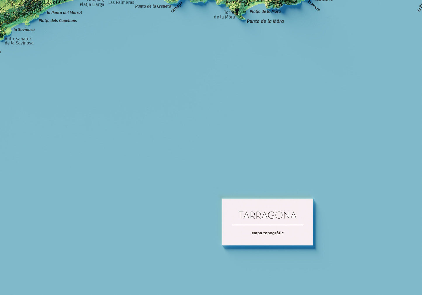 CIUTAT DE TARRAGONA. Mapa topográfico.