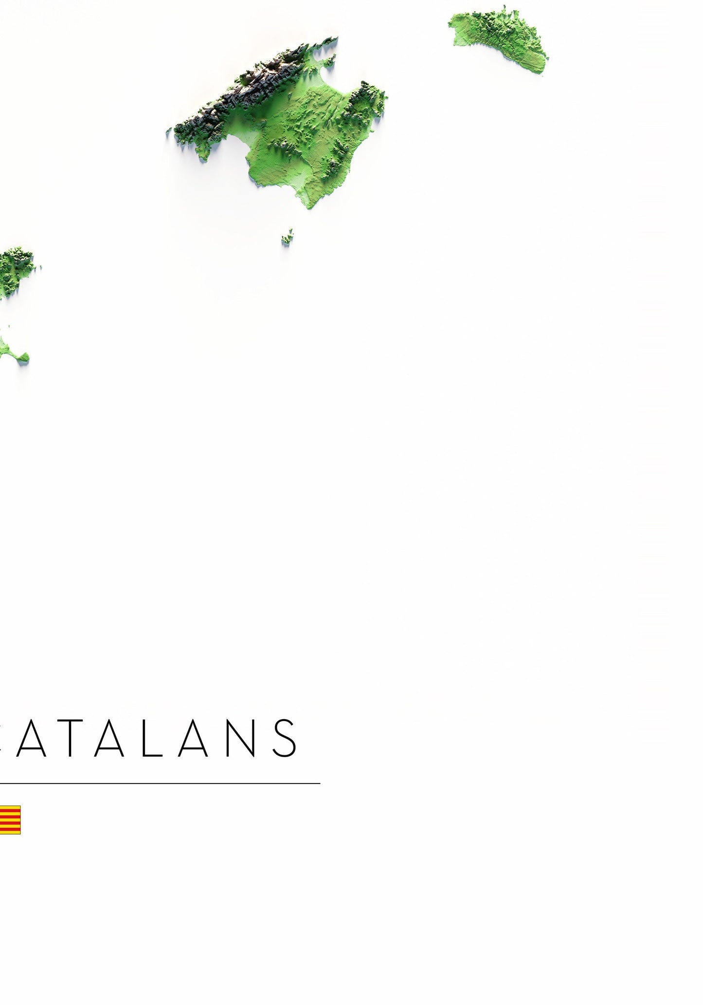 PAÏSOS CATALANS. Mapa de relleu.