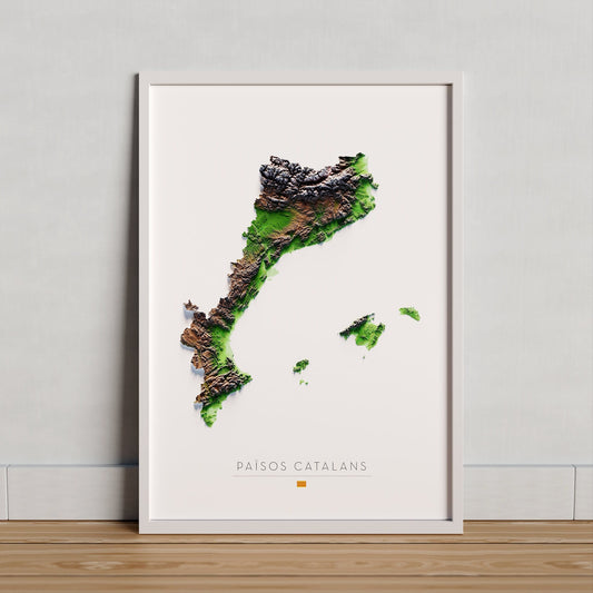 PAÏSOS CATALANS. Mapa de relleu.