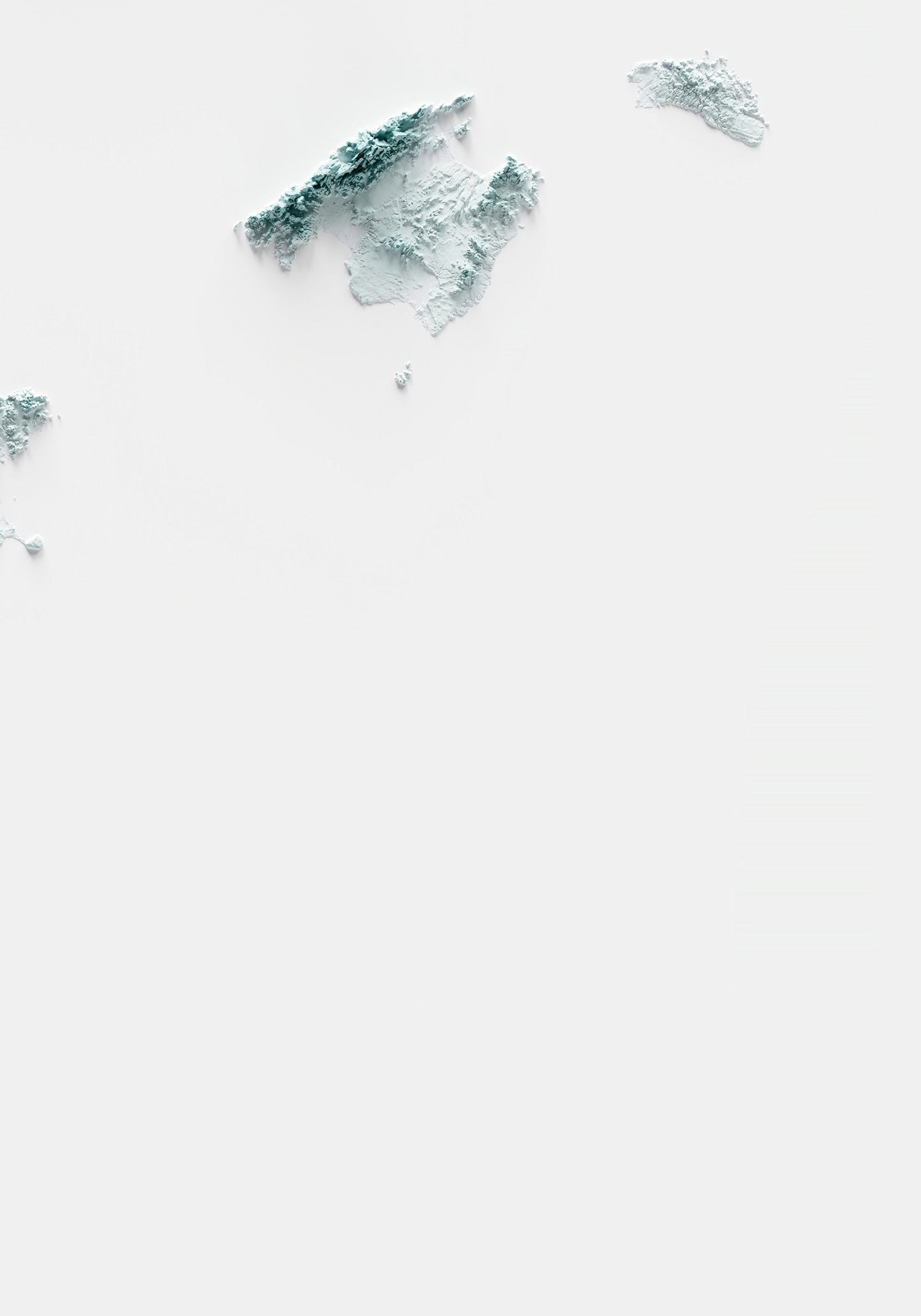 CATALAN COUNTRIES. Artistic relief map.