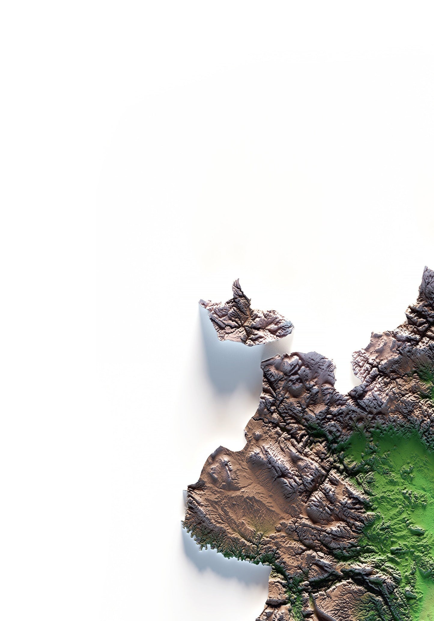 PAÍS VALENCIÀ. Mapa de relleu.