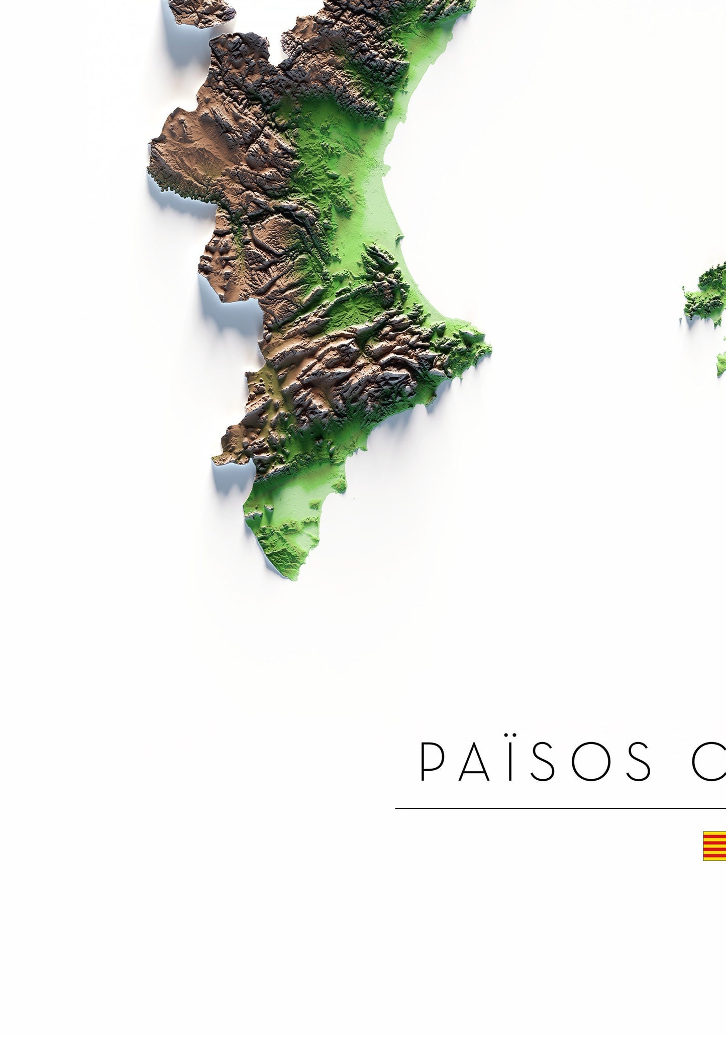 PAÏSOS CATALANS. Mapa de relleu.