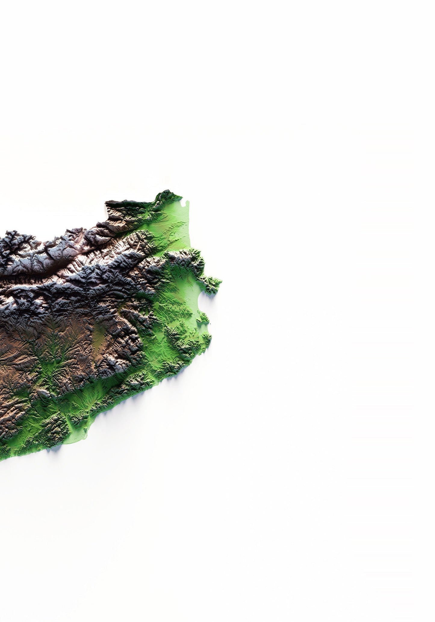 PAÏSOS CATALANS. Mapa de relleu.