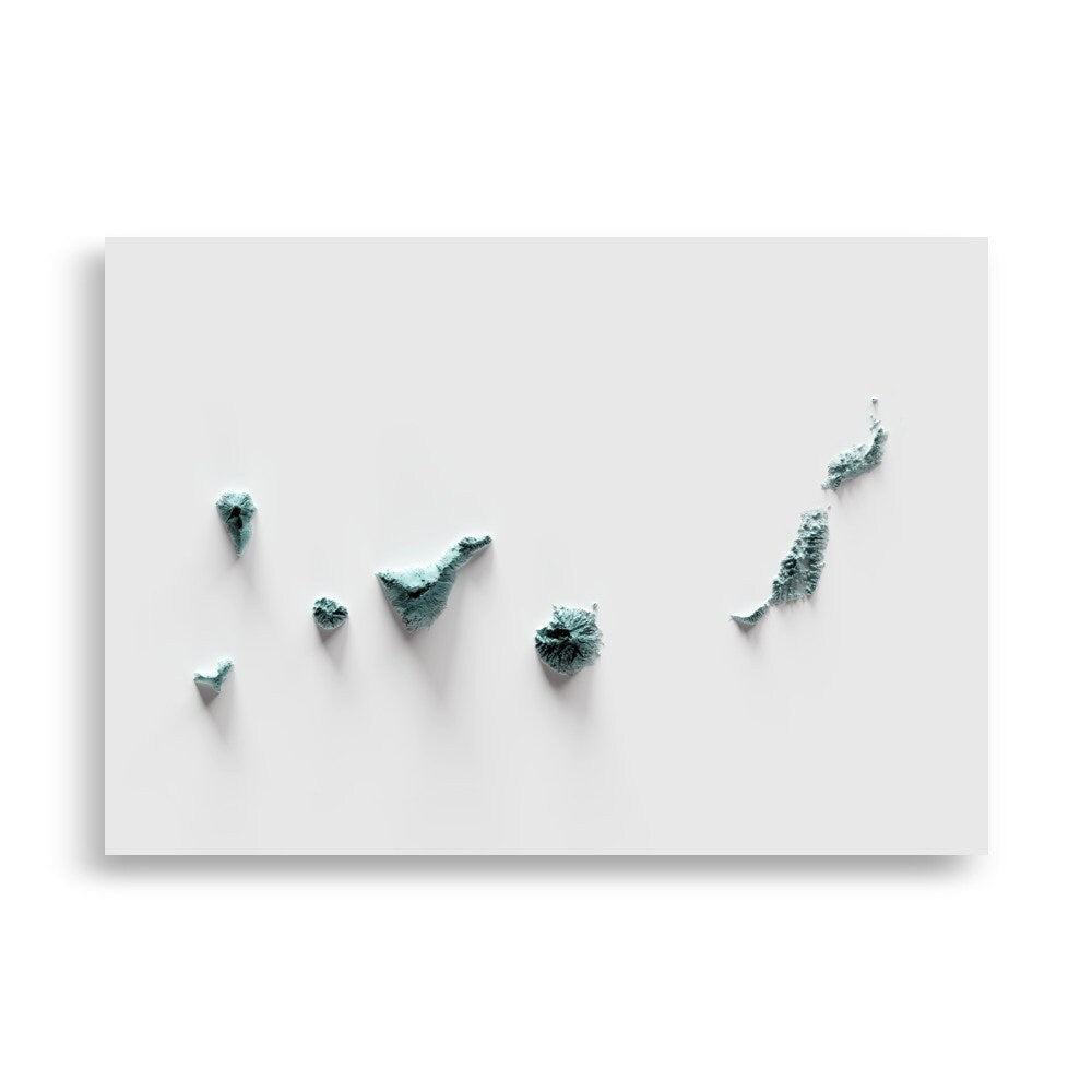 ISLAS CANARIAS. Mapa artístico.