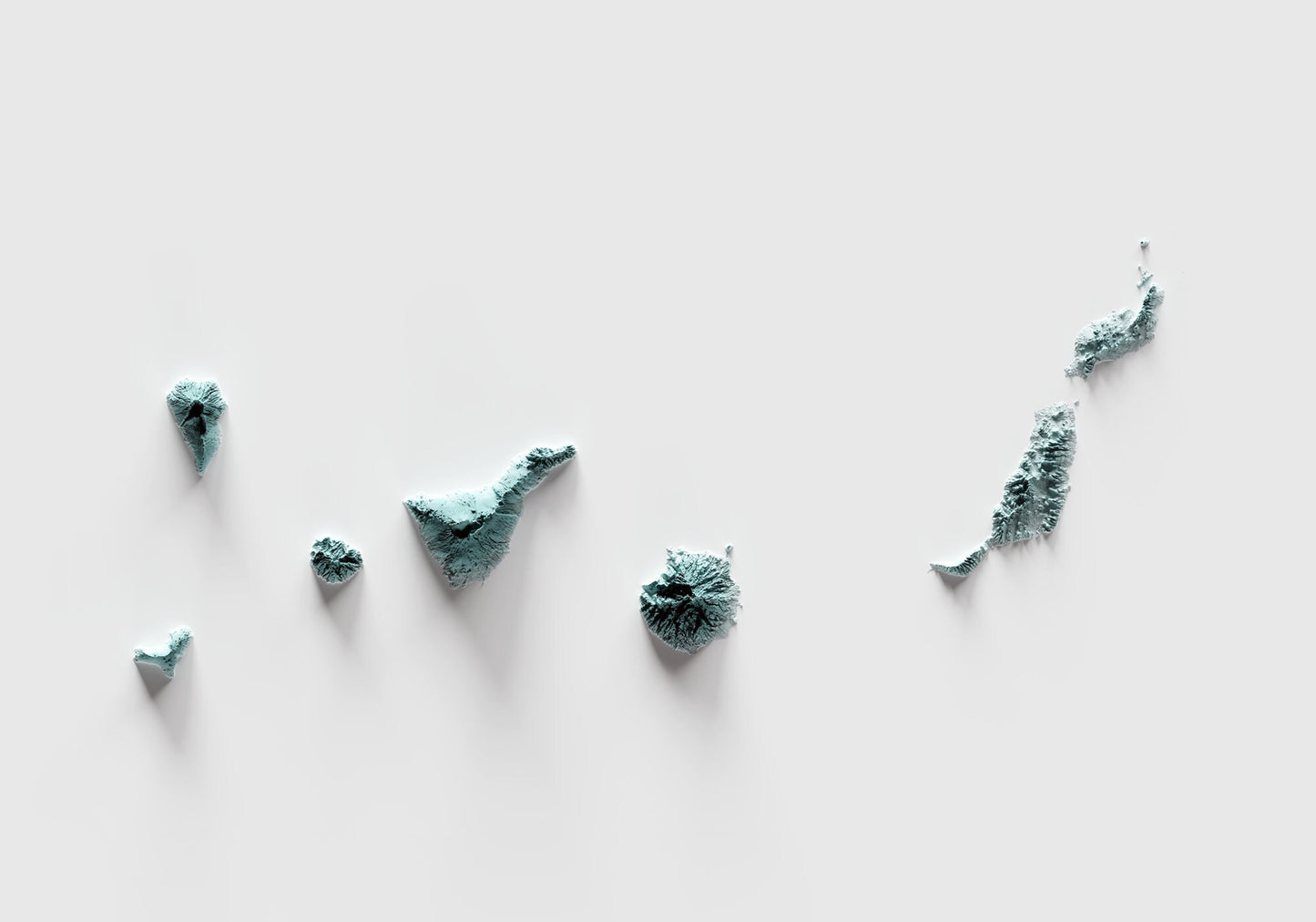 ISLAS CANARIAS. Mapa artístico.