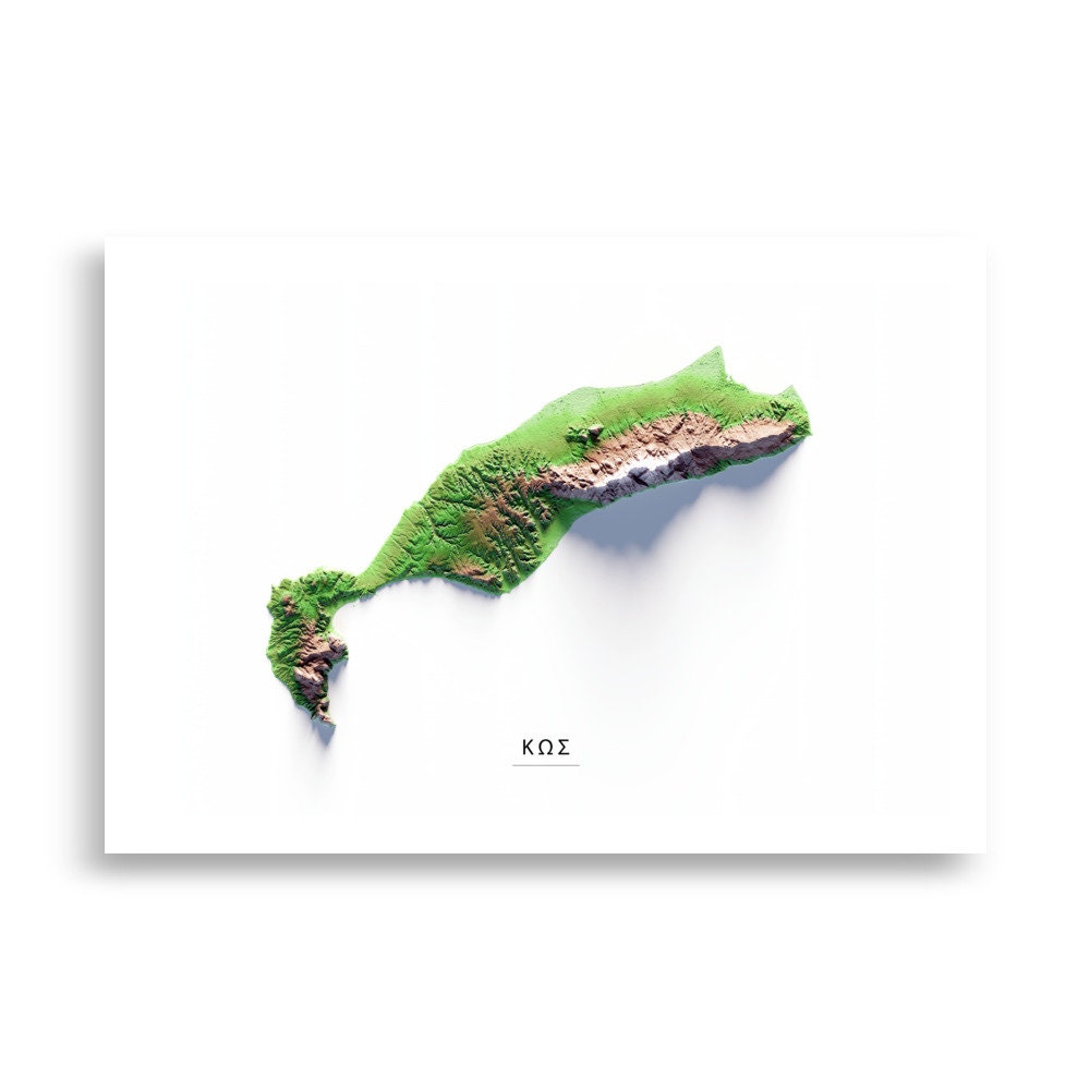 KOS. Mapa de relieve.