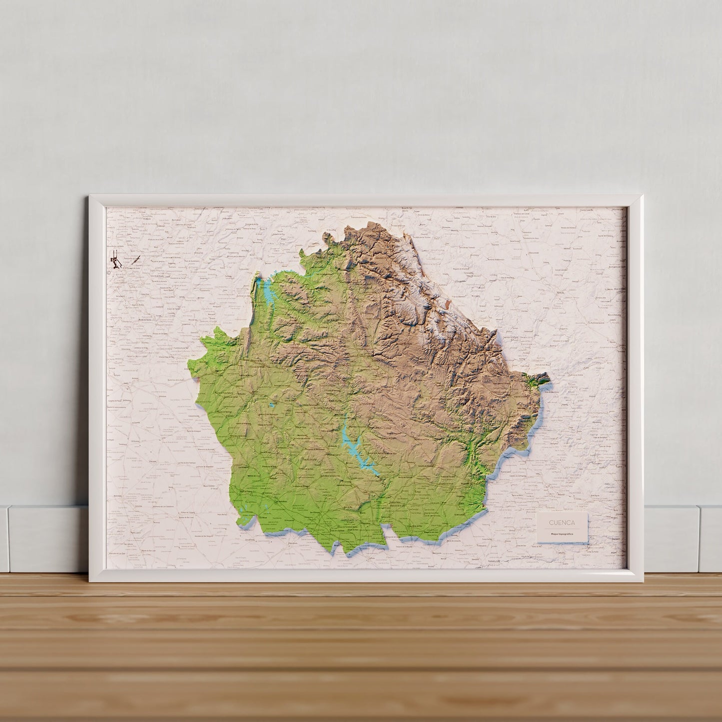 CUENCA. Mapa topográfico.