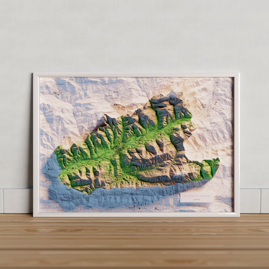 SANT JOAN DE LES ABADESSES. Mapa topográfico.