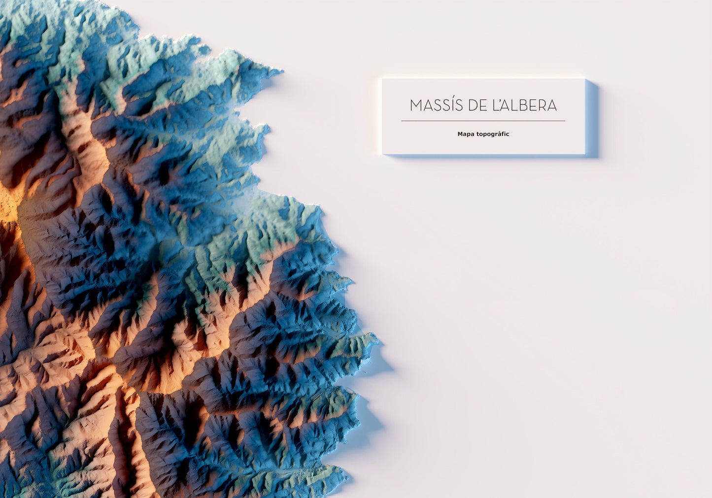 MASSÍS DE L'ALBERA. Mapa artístic.