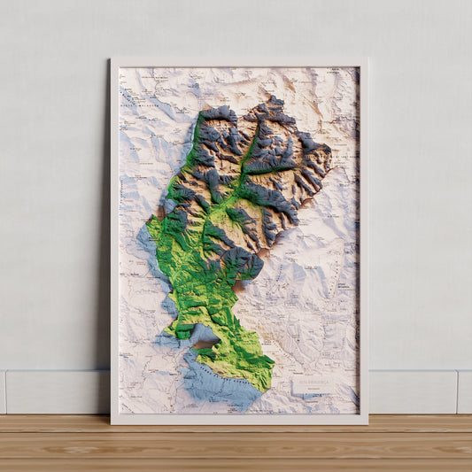 ALTA RIBAGORÇA. Mapa topográfico.