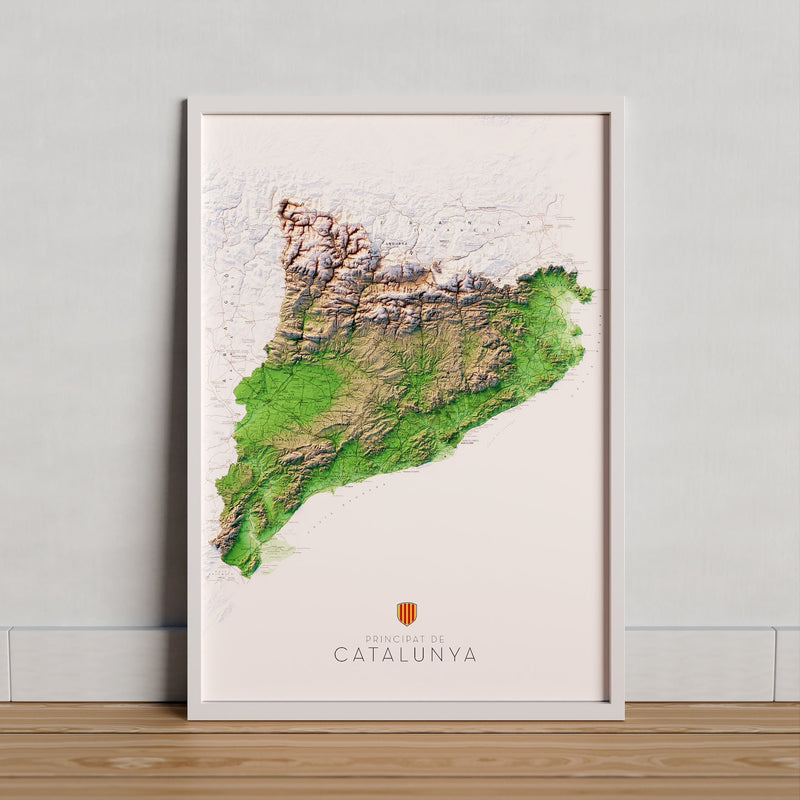 PRINCIPAT DE CATALUNYA. Mapa topogràfic / edició vertical