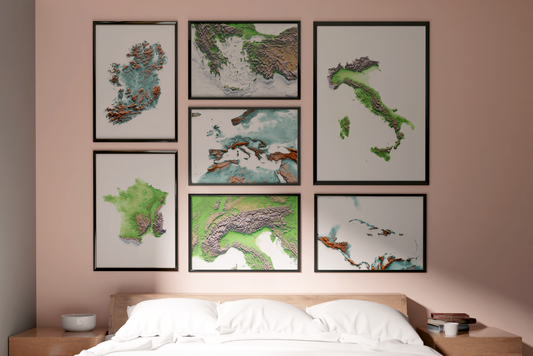 Mapas decorativos para crear un hogar más personal e inspirador