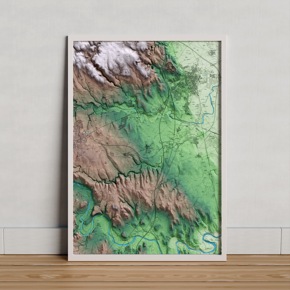 BORRASSÀ. Mapa artístic del relleu local.